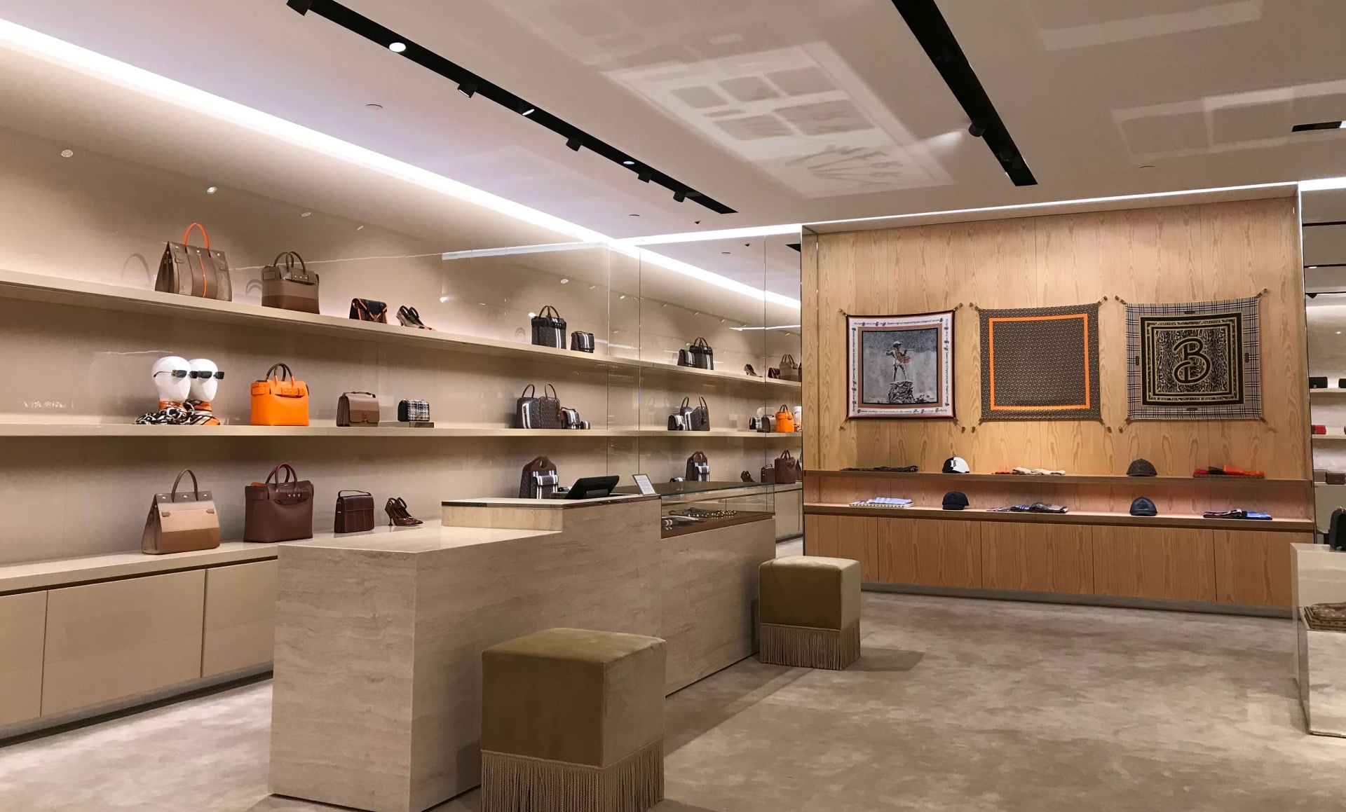 Burberry boutique in South Coast Plaza